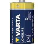 Varta Batterien LONGLIFE - Mono/LR20/D, 1,5 V, 4er Pack