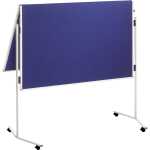 Moderationstafel ECO - 120 x 150 cm, blau/Filz,...