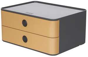Smart-Box Allison,Schubladenbox 2 Schübe, caramel brow