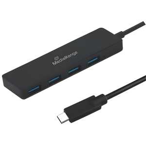 MediaRange Verteiler USB Type-C™ auf USB 3.0 Verteiler 1:4