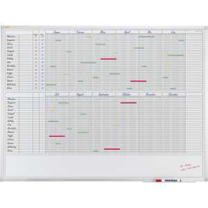 Jahresplaner 120x90cm weiß FRANKEN VO-30 magnetisch