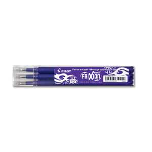 PILOT Tintenrollermine FriXion BLS-FR7 - 0,4 mm, violett, 3er Pack