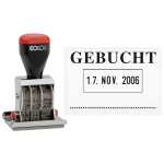 COLOP Datum-Plattenstempel - GEBUCHT + 4 mm Datum