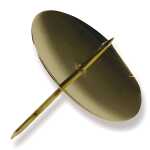 Adventkerzenhalter 5 cm Schale 10690 gold mit Dorn 4ST