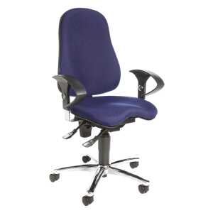 Fitness-Drehstuhl Sitness 10 blau TOPSTAR SI59U G26 mit Armlehnen