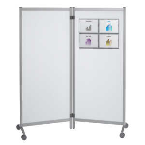 Paperflow Mobile Trennwand grau