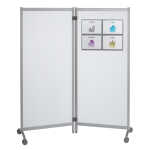 Paperflow Mobile Trennwand grau