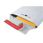 ColomPac Versandtaschen Vollpappe 285x370x30 mm (B4), weiß