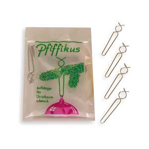 Weihn.Kugelaufhänger Pfiffikus silber 14370