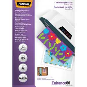 Laminierfolie Enhance Mikron Peel & Stick - A4,, 80 mym, 100 Stück