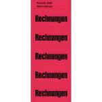 Inhaltsschilder Rechnungen - Beutel mit 100 Stück, rot