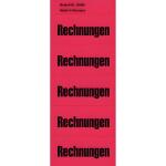 Inhaltsschilder Rechnungen - Beutel mit 100 Stück, rot