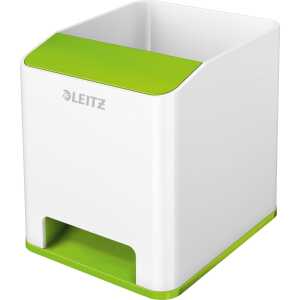 LEITZ Stifteköcher WOW Sound grün/weiß 53631054 Duo Colour