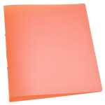 Ringbuch transparent - A4, 2-Ring, Ring-Ø 25 mm, orange-transparent