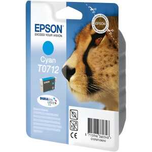 EPSON Original Epson Tintenpatrone cyan (C13T07124012,T0712,T07124012)