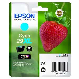 Epson Tintenpatrone Originalzubehör 29XL ca. 450 Seiten cyan 6,4ml