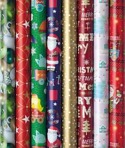 Weihn.Geschenkpapierrolle 3mx1m sort PRÄSENTA 33029-252230 151230