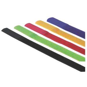 MediaRange Klett-Kabelbinder-Streifen - 16 x 215 mm, 5 Stück sortiert