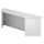 Hammerbacher Thekenaufsatz für Eckwinkel - 113 cm, 1OH, Grau