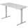 Sitz-Steh-Schreibtisch mit T-Fuß - 160 x 72-119 x 80 cm, Weiß