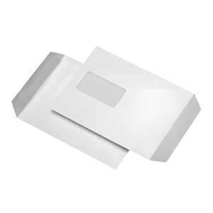 Versandtaschen C5, mit Fenster, selbstklebend, 90 g/qm, weiß 500 Stück