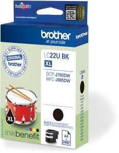 Inkjetpatrone schwarz BROTHER LC22UBK