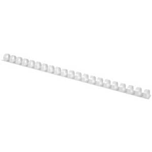 Q-Connect Plastik-Binderücken, 10 mm, für 65 Blatt, weiß, 100 Stück