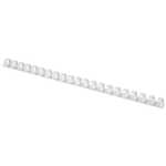 Q-Connect Plastik-Binderücken, 10 mm, für 65 Blatt, weiß, 100 Stück