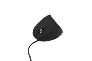 Maus MROS231 - ergonomisch, 6 Tasten, optisch, kabelgebunden, schwarz