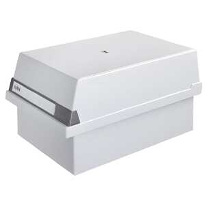 HAN Karteikasten A5 quer, für 1300 Karten, lichtgrau