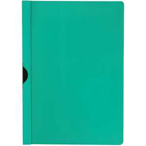 Q-Connect Klemmmappe - grün, Fassungsvermögen bis 30 Blatt