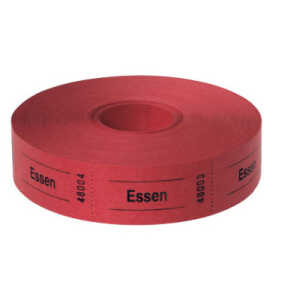 Gutscheinrolle Essen rot 601104 1000Abrisse