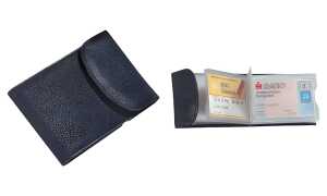 Visitenkartenetui schwarz Alassio 42002 Leder