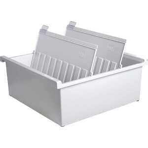 HAN Karteitrog A4 quer, für 1300 Karten, lichtgrau