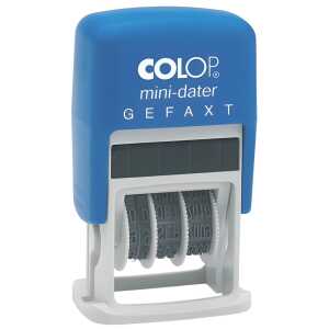 COLOP Mini-Dater - Datumstempel + Text GEFAXT