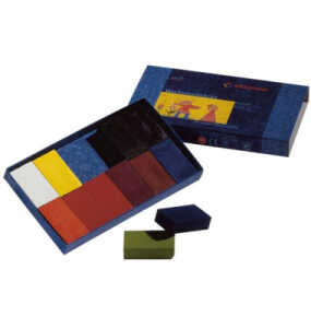 Wachsmalblock 12Farben sort. STOCKMAR 34200