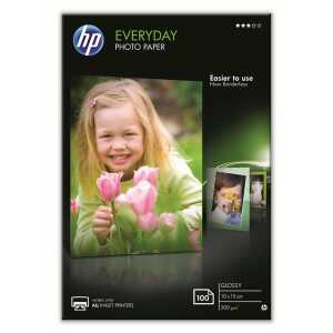 HP Fotopapier Everyday DIN A6 200g/m² weiß glänzend 100 Bl./Pack.