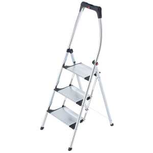 HAILO LivingStep Comfort plus 3 Stufen, Klapptritt mit Soft-Grip Sohle