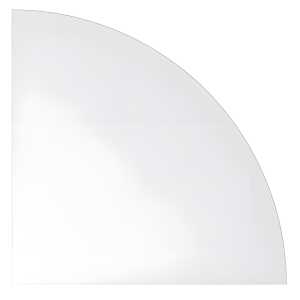 Verkettungswinkel Viertelkreis C-Fuß-Schreibtisch - 80 x 80 cm, Weiß