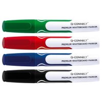 Q-Connect Whiteboard Marker Premium - 3 mm, 4-er Pack...