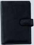 Zeitplaner A6 Leder schwarz BIND T 1-1 ohne Kalendarium