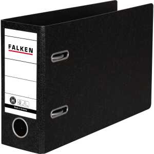 Falken Falken Ordner A5 quer, S80, Hartpappe schwarz