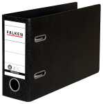 Falken Falken Ordner A5 quer, S80, Hartpappe schwarz