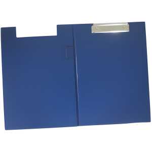 Q-Connect Klemmmappe mit Folienüberzug - blau