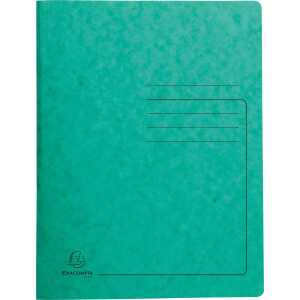 Exacompta Spiralhefter - A4, 300 Blatt, Karton, 355 g/qm, grün