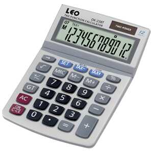 LEO Tischrechner LEO DK-238T, weiß, 12-stellig