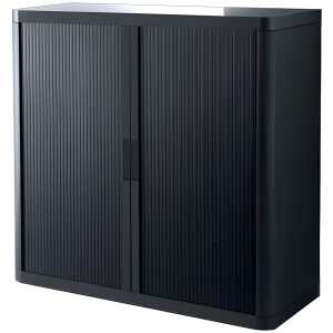 Rollladenschrank easyOffice 1-Meter Schrank inklusive 2 Fachböden grau