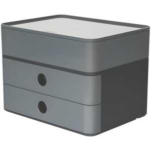 Smart-Box Plus Allison, 2 Schübe und Utensilienbox, granite grey