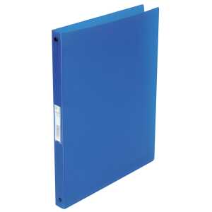 Ringmappe transluzent blau Q-CONNECT KF02918 A4 4 R 16 mm