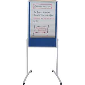 Kombiflipchart PRO 78x125cm blau FRANKEN MTF801303 Filz/Schreib